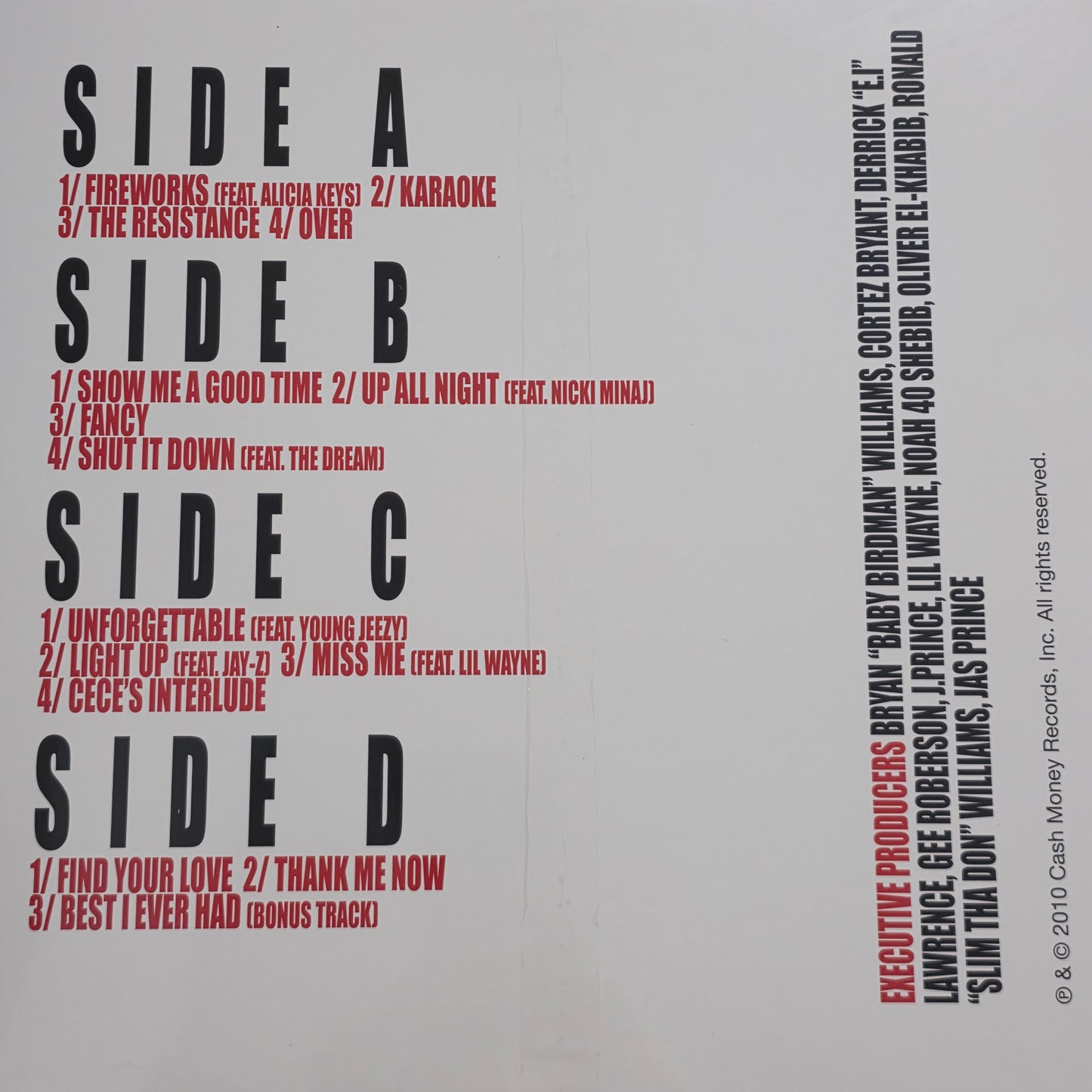 Drake – Thank Me Later "2LP COLOURED VINYL RECORD "