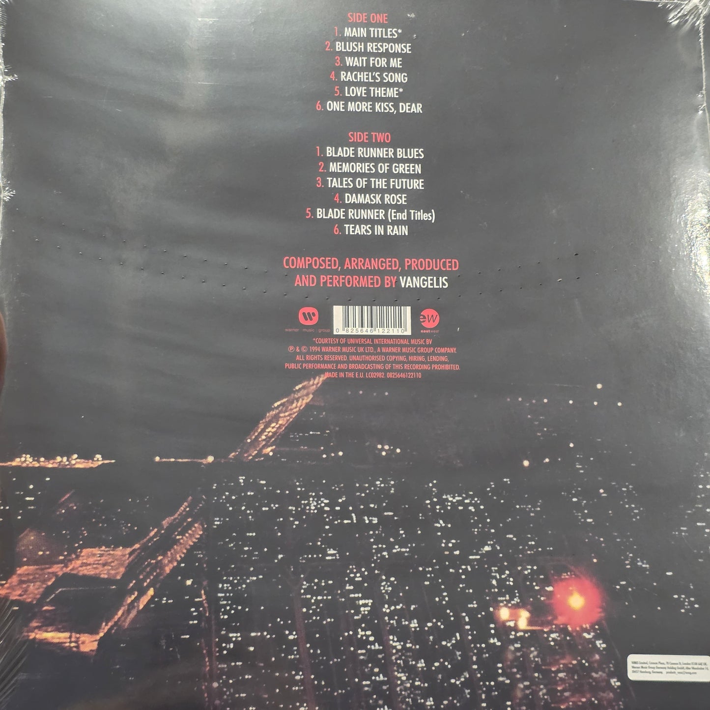 Blade Runner OST Soundtrack - Vangelis Vinyl Record LP