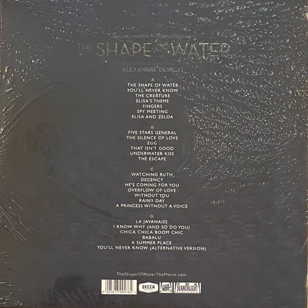 ALEXANDRE DESPLAT - THE SHAPE OF WATER SOUNDTRACK BLUE COLOURED 2LP VINYL OST