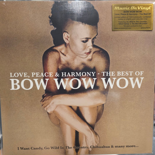 BOW WOW WOW - LOVE PEACE & HARMONY : GOLD Vinyl Record