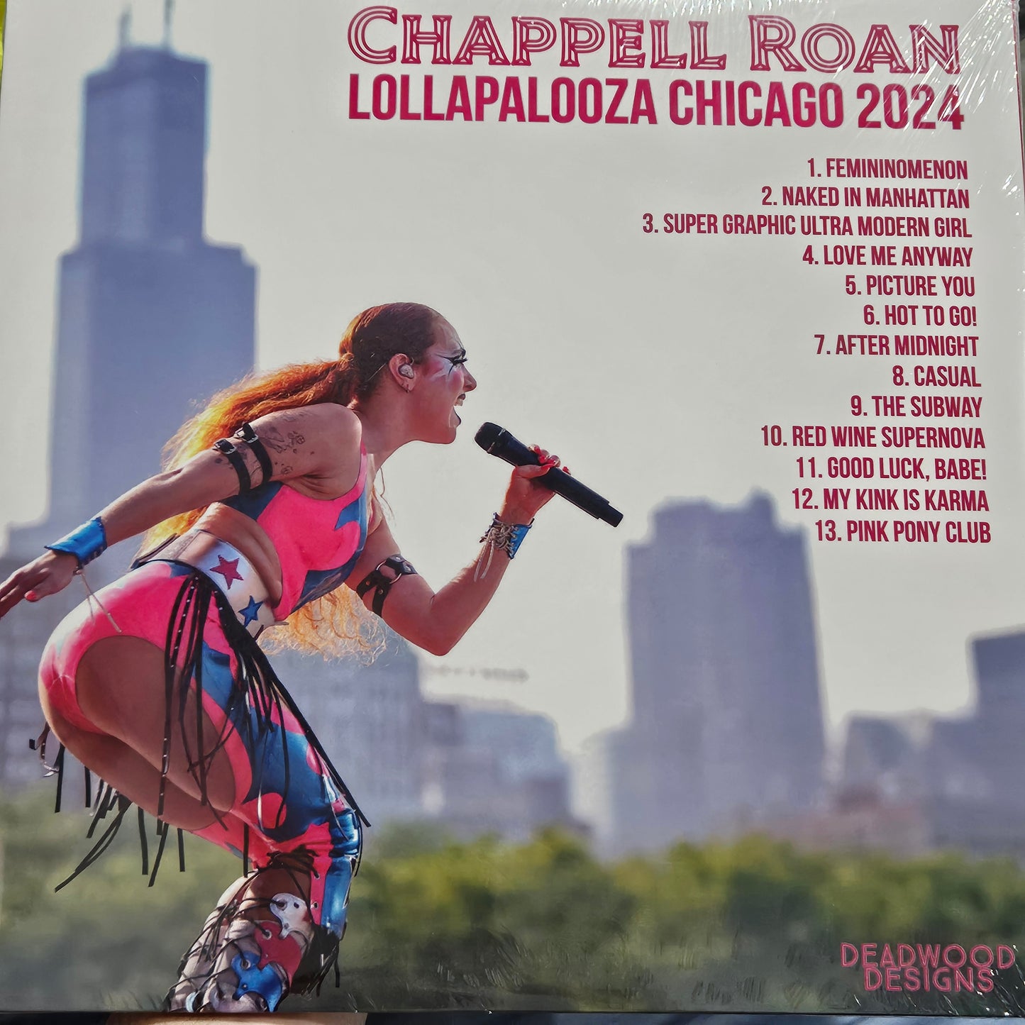 CHAPPELL ROAN - LIVE RARE PINK 2LP Lollapalooza Chicago 2024 Vinyl Record