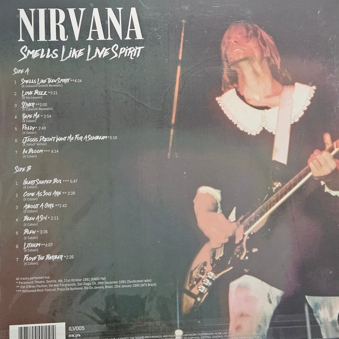 NIRVANA SMELLS LIKE TEEN SPIRIT VINYL