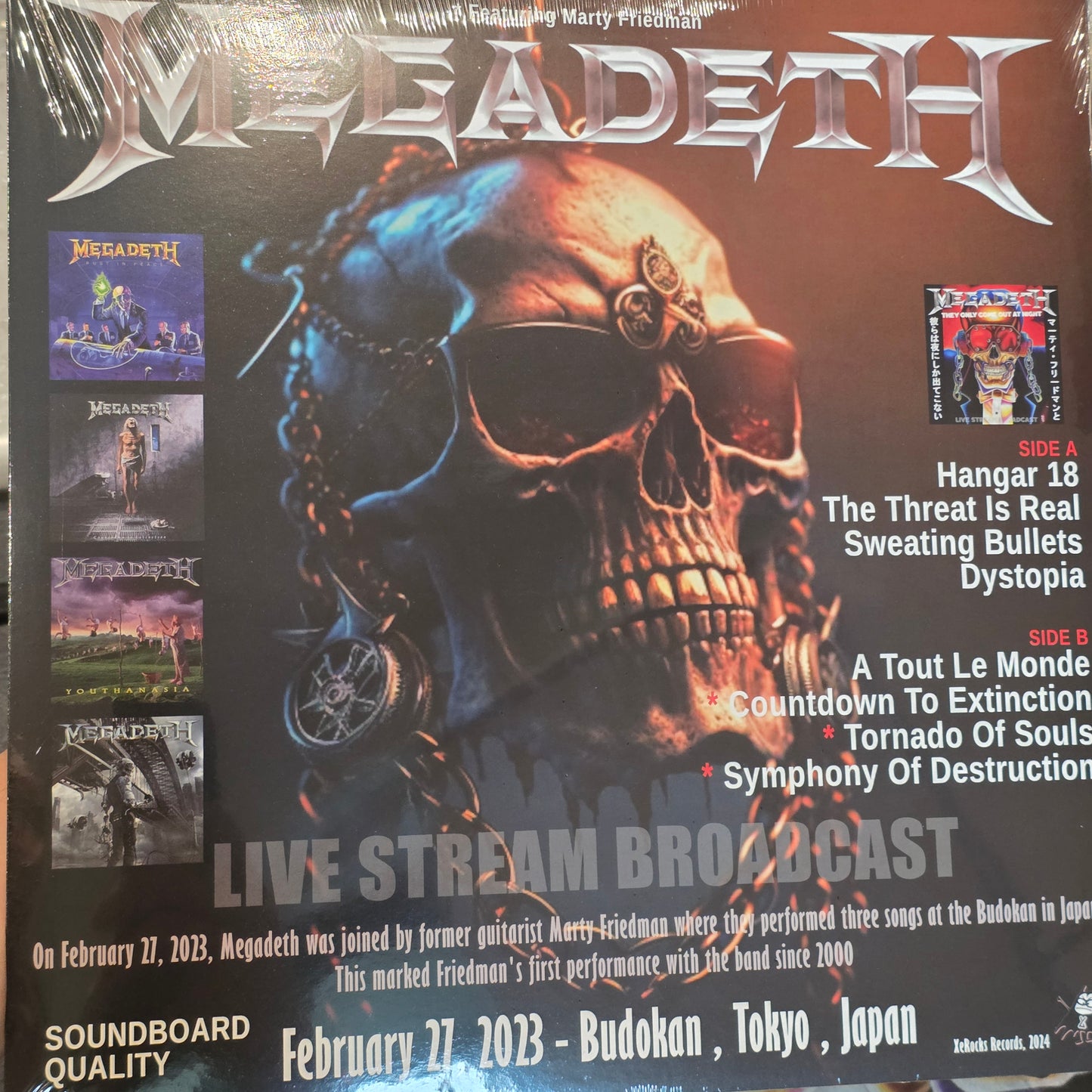 Megadeth - They Only Come Out At Night  2023 Live Budokan Japan Vinyl Record LP