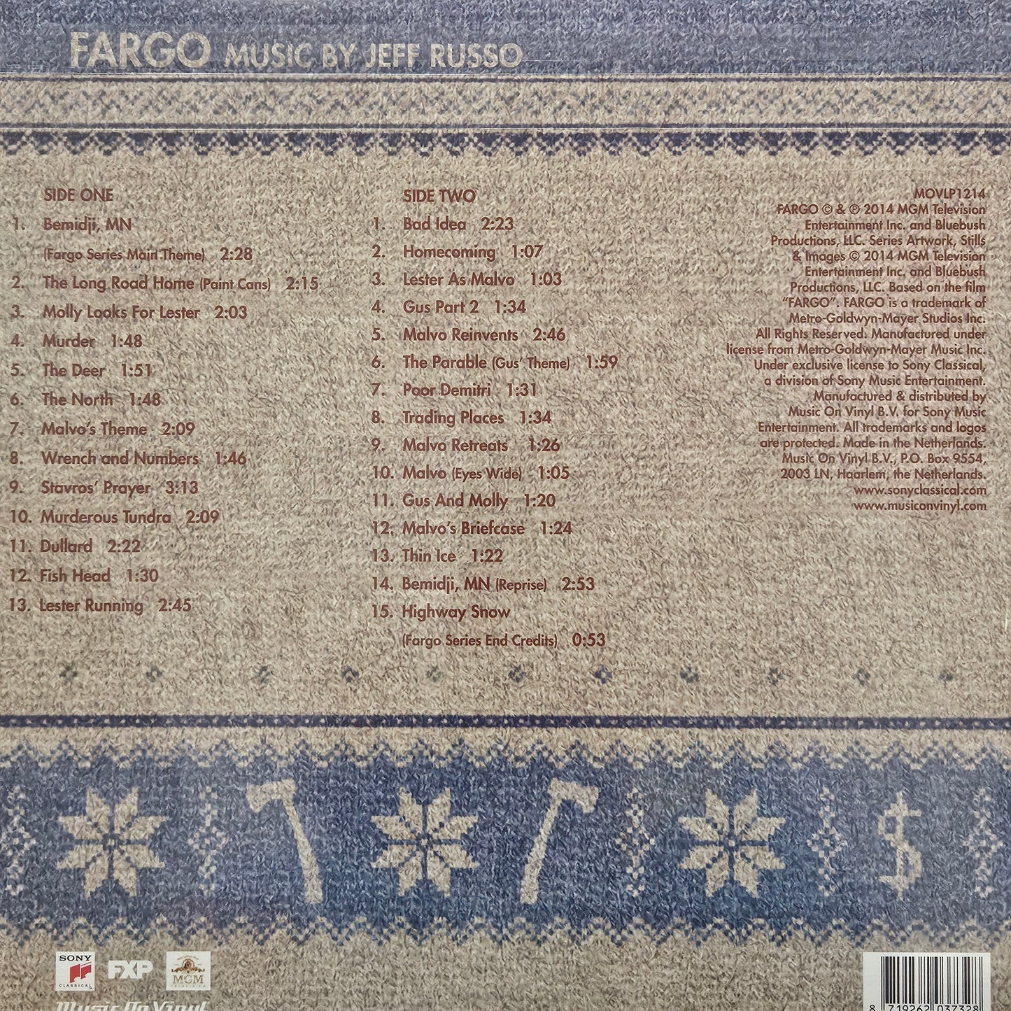 Jeff Russo - Fargo (An Original MGM/FXP Television Series) (LP, Album, Ltd, Num, RE, Red Vinyl)