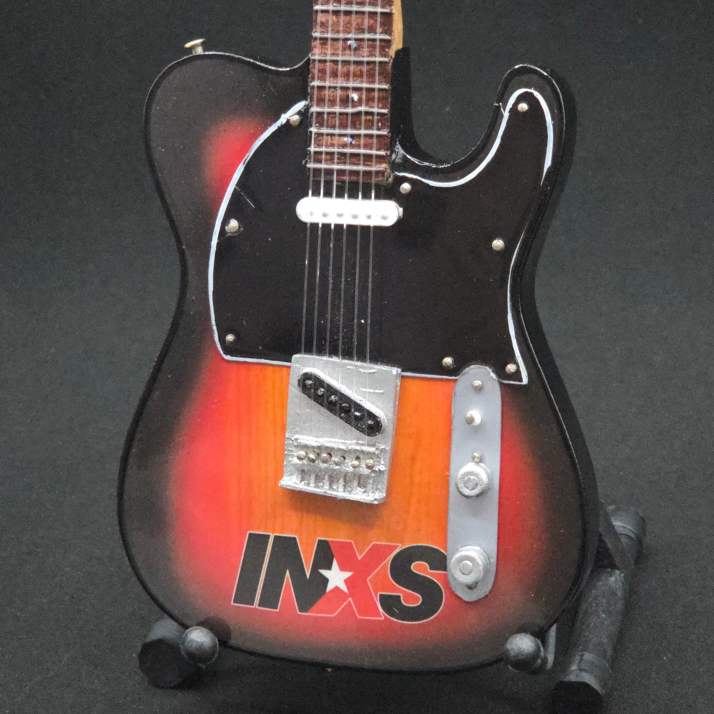 Miniature Guitar - INXS Fender Telecaster - Model Guitar Inc Stand