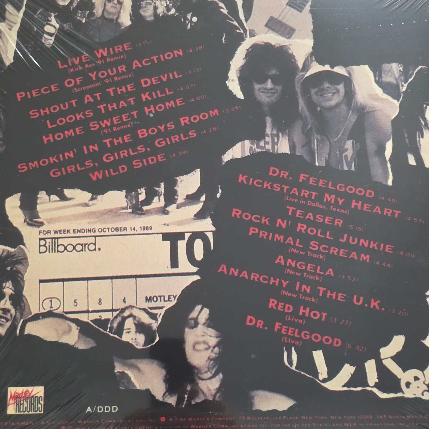Motley Crue - Decade of Decadence Vinyl Record 2LP Greatest Hits  81-91