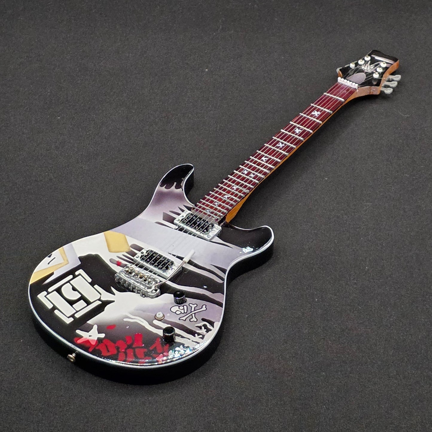 Miniature Guitar - Linkin Park Mike Shinoda PRS CE24 Signature   - Model Guitar Inc Stand