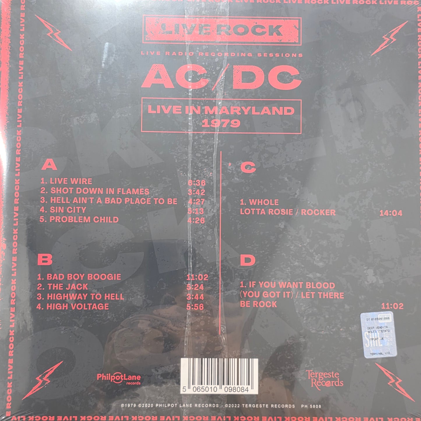 ACDC Live in Maryland 2LP Vinyl Record AC/DC