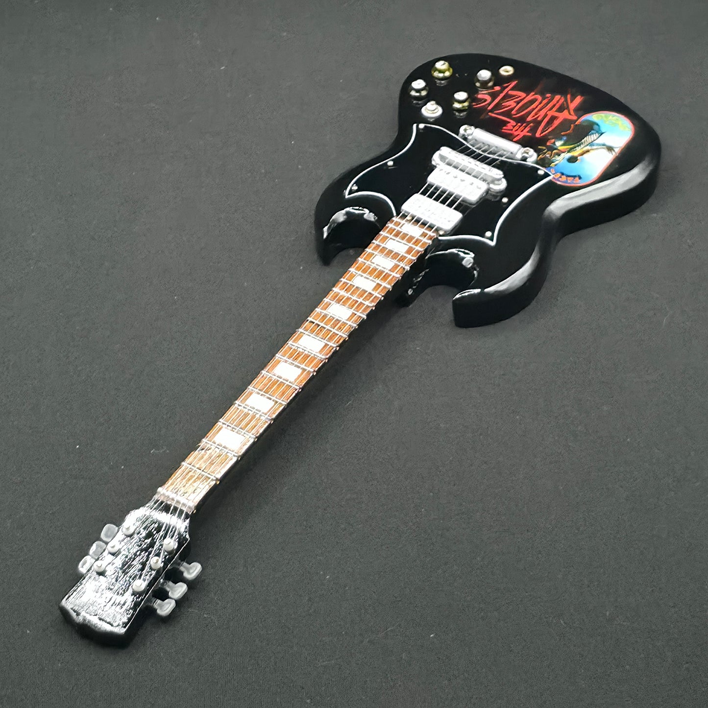 Miniature Guitar - The Angels Gibson SG - Model Guitar Inc Stand