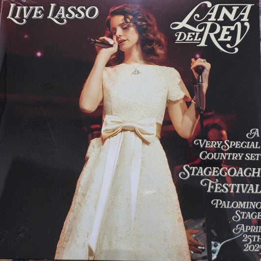 Lana Del Rey - Live Lasso Stagecoach Festival 2025 "2LP COLOURED VINYL RECORD - ILLUSTRATED D Side + POSTER