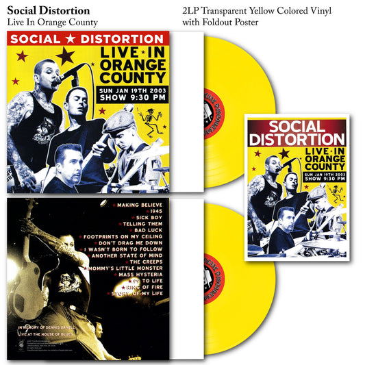 Social Distortion -  Live In Orange County 2LP Vinyl Record