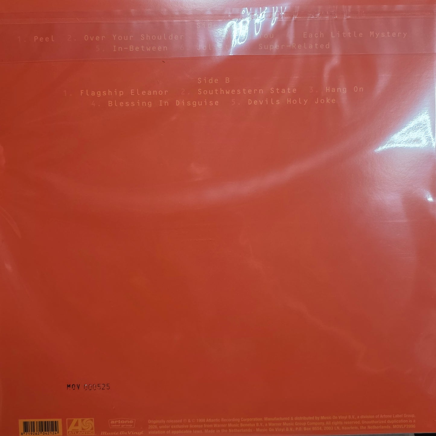 Seven Mary Three - Orange Ave Vinyl Record LP Orange Colouree LTD / 1000 Orange Avenue