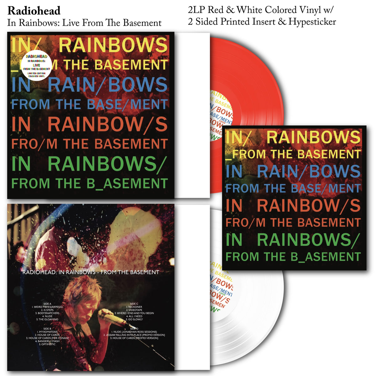 Radiohead - Live From The Basement Vinyl Record 2LP