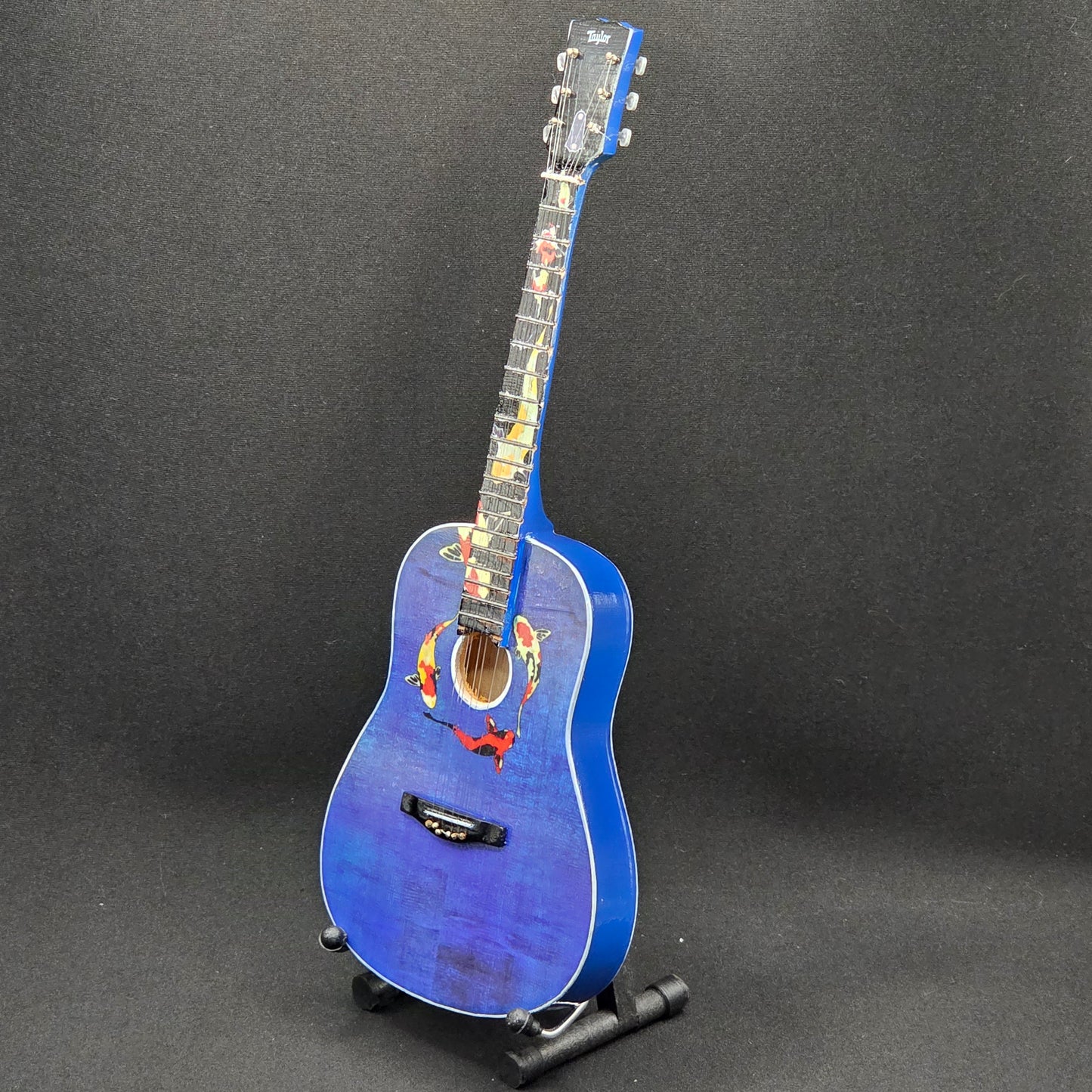 Miniature Guitar - Taylor Swift Eras Tour - Koi Fish - Model Guitar Inc Stand