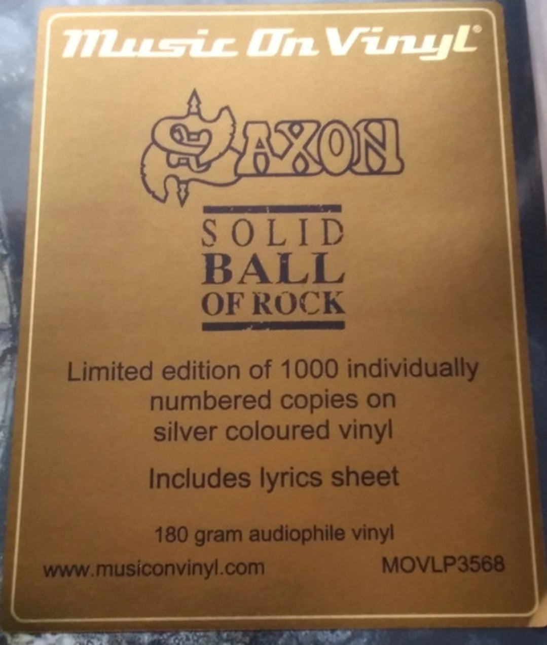 Saxon - Solid Ball Of Rock (LP, Album, Ltd, Num, RE, RP, Sil) Vinyl Record / LP