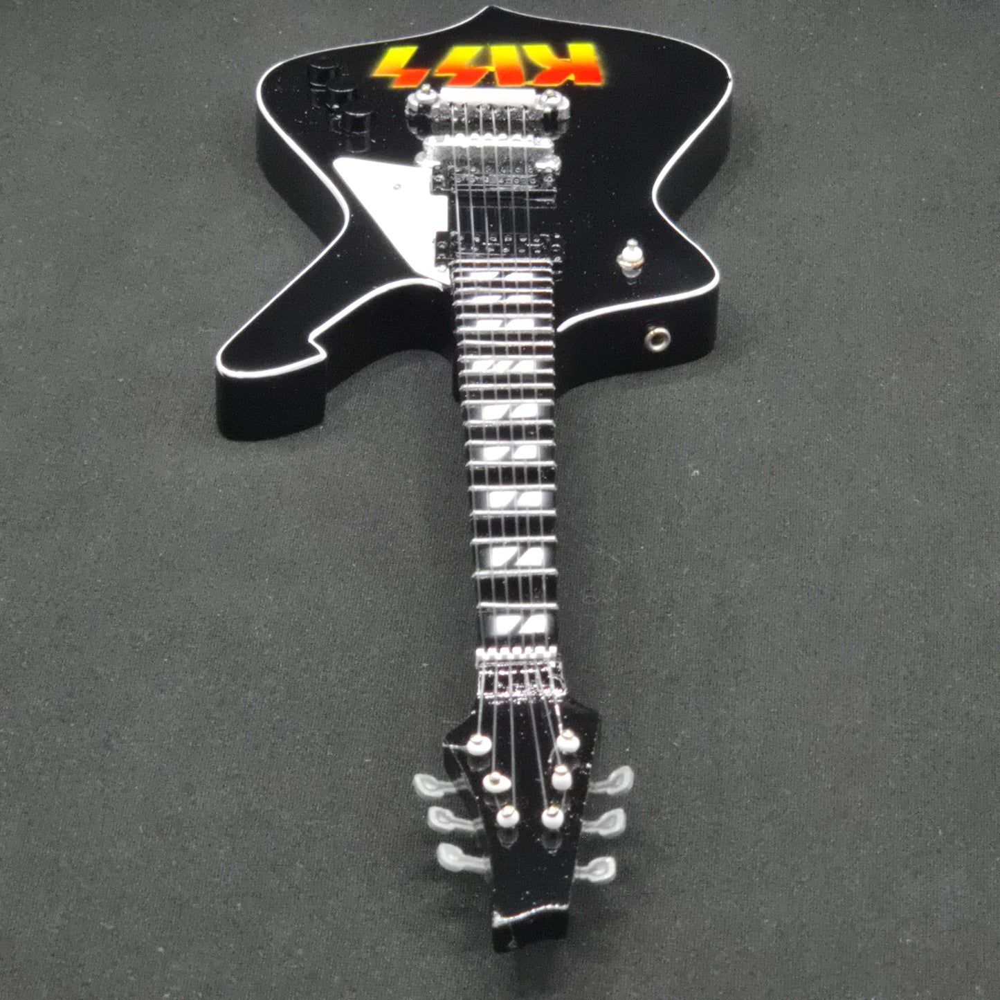 Miniature Guitar - KISS Paul Stanley - Model Guitar Inc Stand