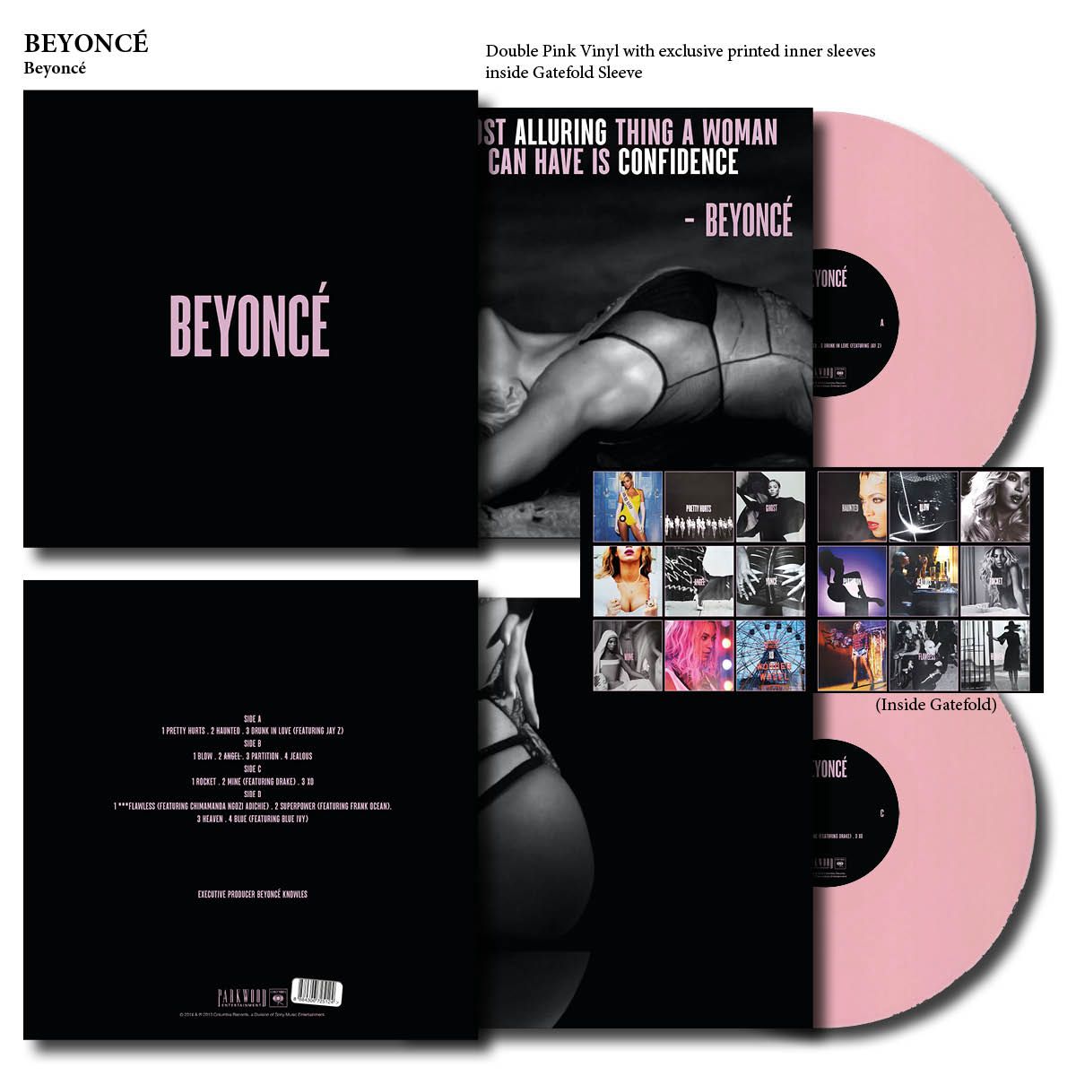 BEYONCE - BEYONCE SELF TITLED 2LP VINYL RECORD