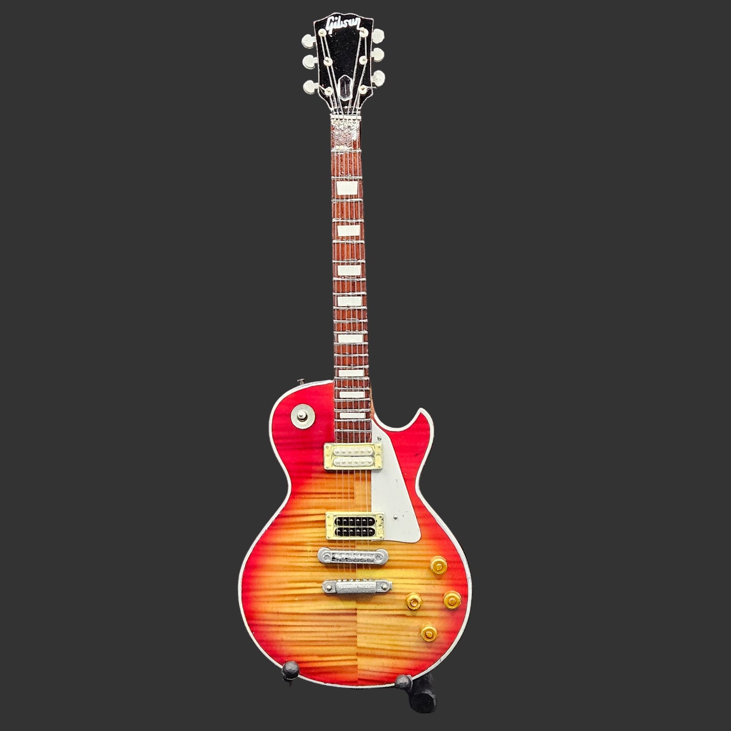 Miniature Guitar - Gibson Les Paul - Model Guitar Inc Stand