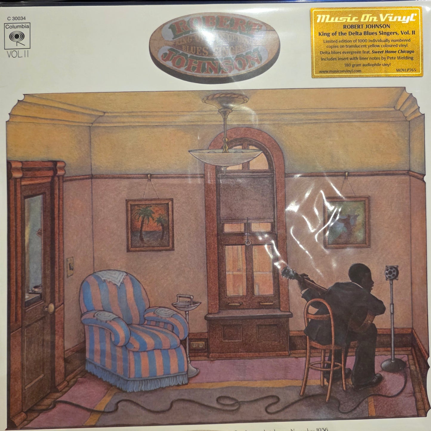 Robert Johnson - King of the Delta Blues Singers  Vol 2 Vinyl Record ltd Ed/1000 yellow vinyl