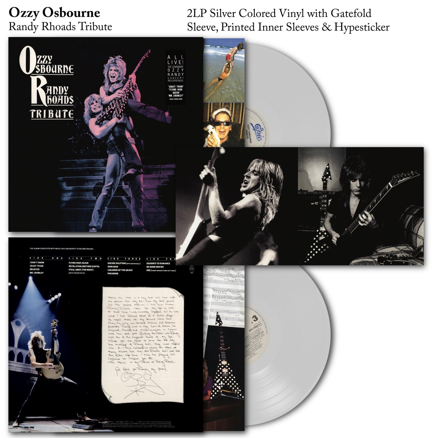 Ozzy Osbourne - Randy Rhoads Tribute  2LP Vinyl Record