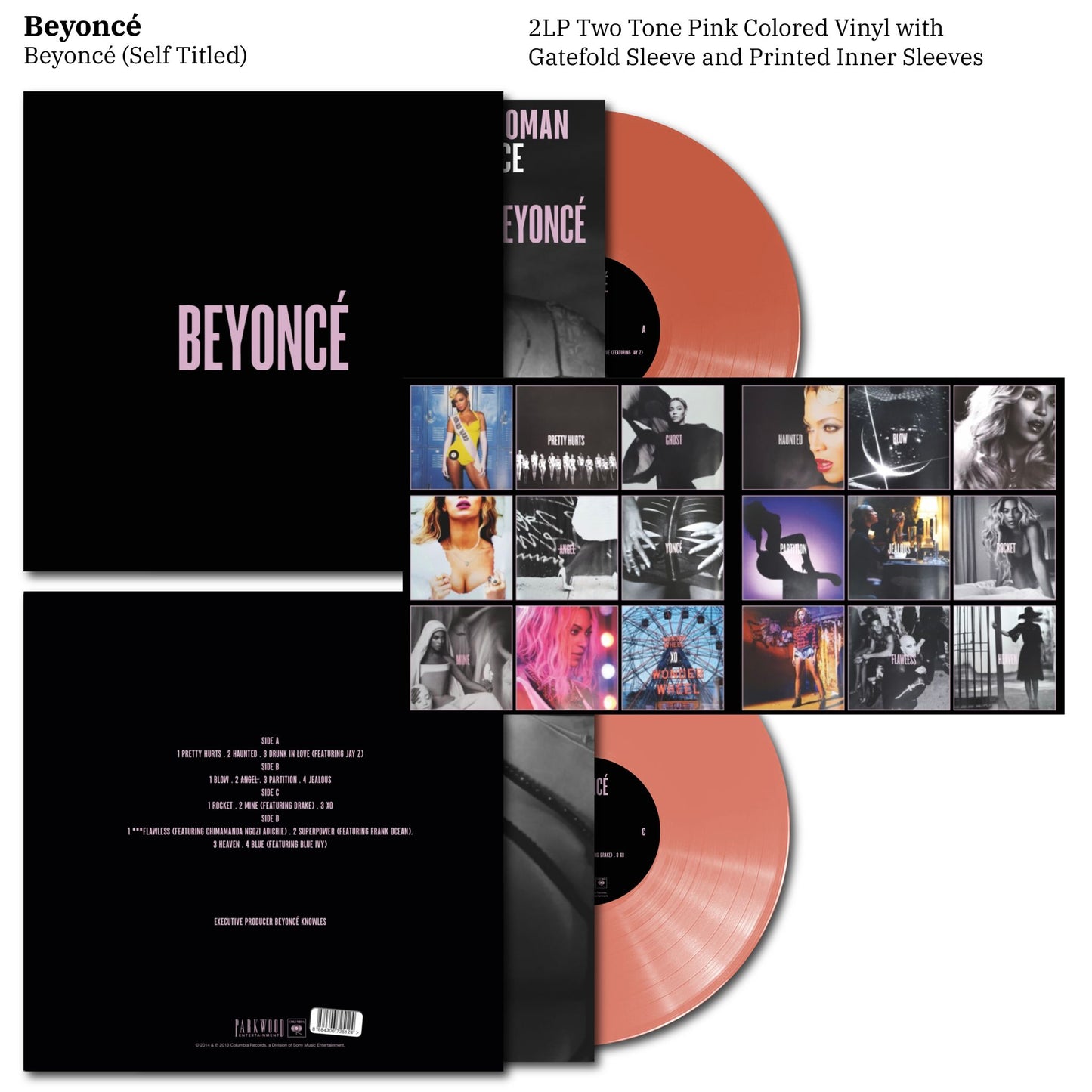 BEYONCE - BEYONCE SELF TITLED 2LP VINYL RECORD