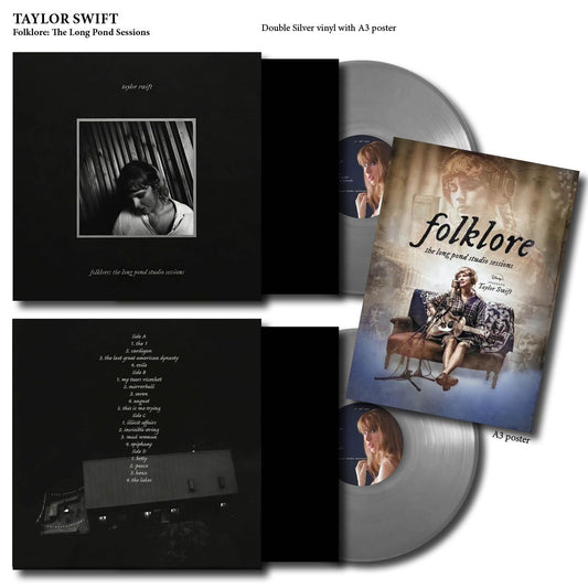Taylor Swift - Folklore : The Long Pond Sessions Vinyl Record 2LP Coloured Inc Poster