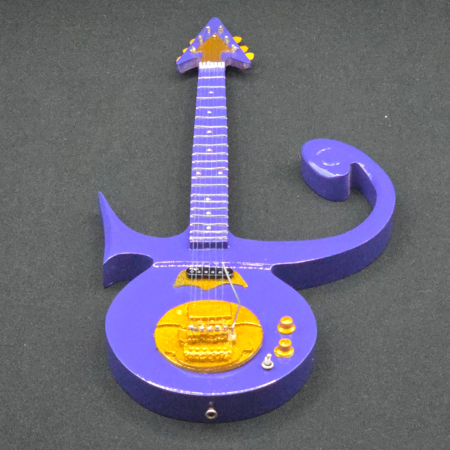 Miniature Guitar - Prince Purple Rain  - Model Guitar Inc Stand