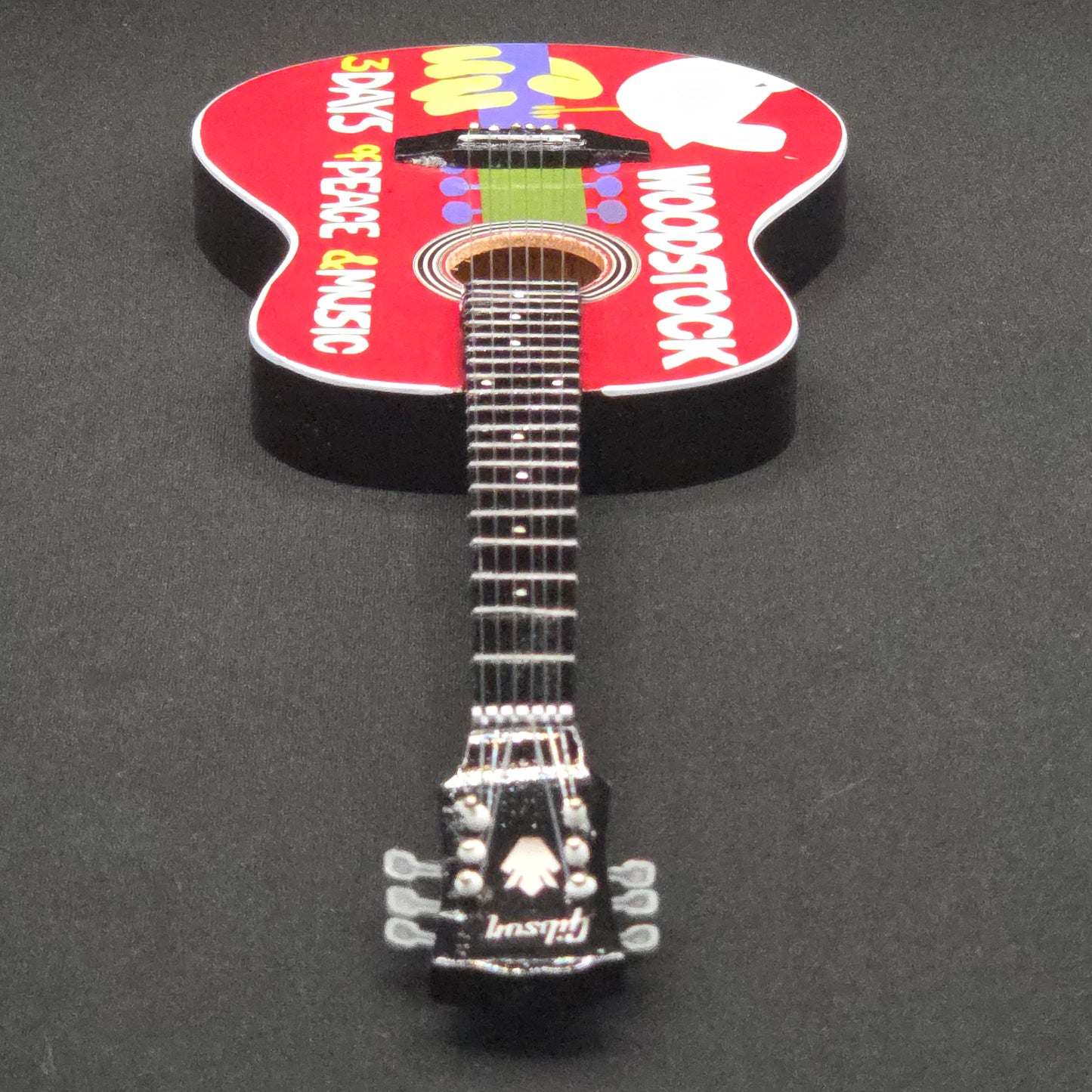 Miniature Guitar - Woodstock Acoustic - Model Guitar Inc Stand