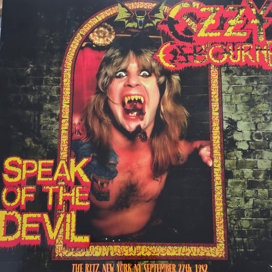 OZZY OSBOURNE - SPEAK OF THE DEVIL 2LP VINYL RECORD COLOURED LIVE 1982 NEW YORK BLACK SABBATH