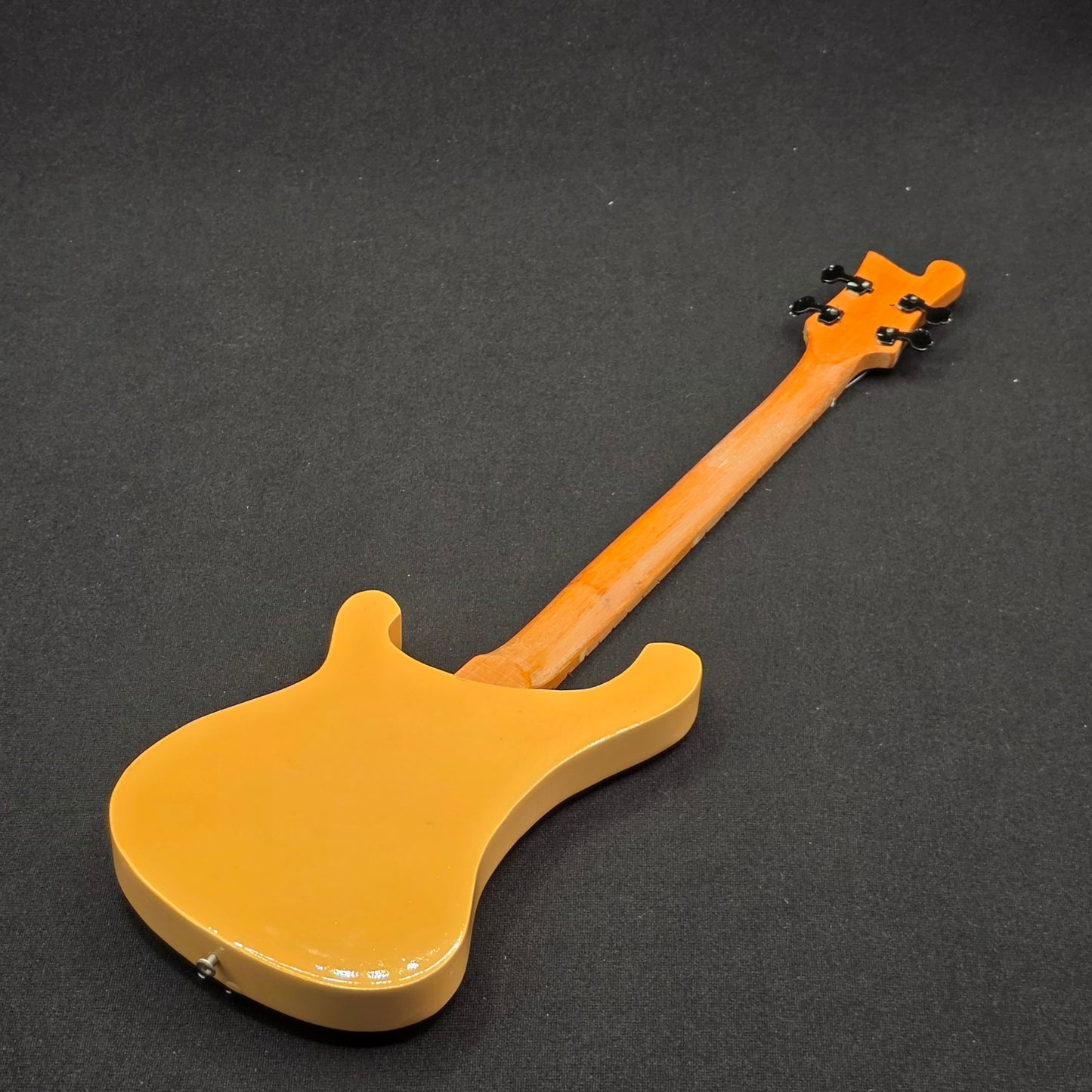 Miniature Guitar - Rickenbacker Bass Natural - Model Guitar Inc Stand