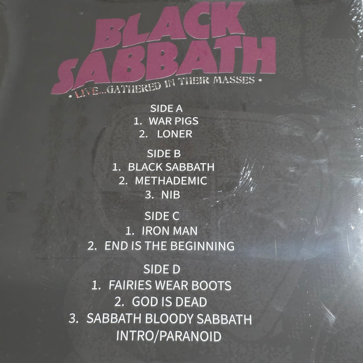 Black Sabbath – Live Gathered In Their Masses 2LP COLOURED VINYL RECORD LIVE IN AUSTRALIA 2013