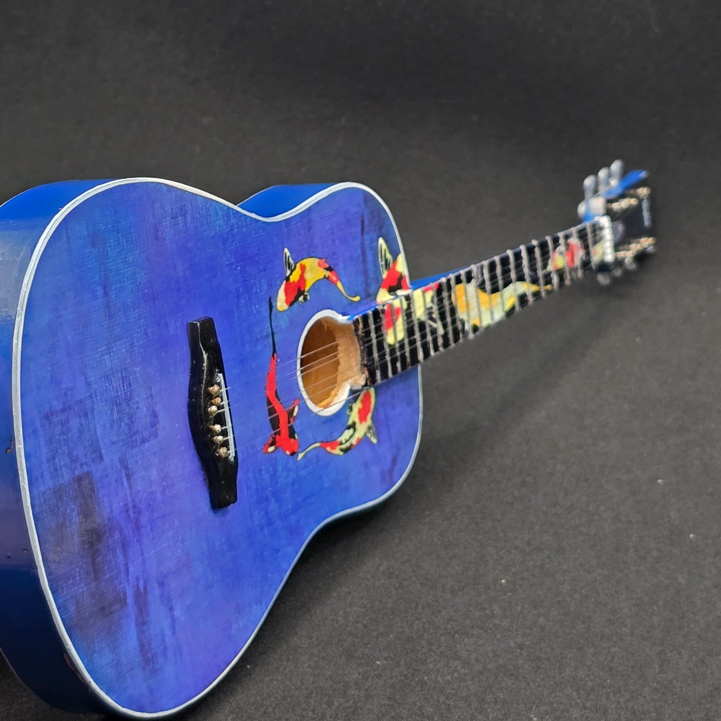 Miniature Guitar - Taylor Swift Eras Tour - Koi Fish - Model Guitar Inc Stand