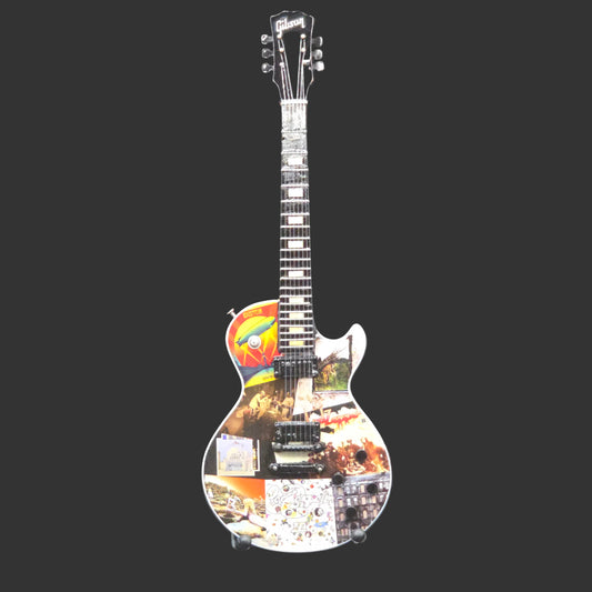 Miniature Guitar - Led Zeppelin Album Covers Les Paul - Model Guitar Inc Stand
