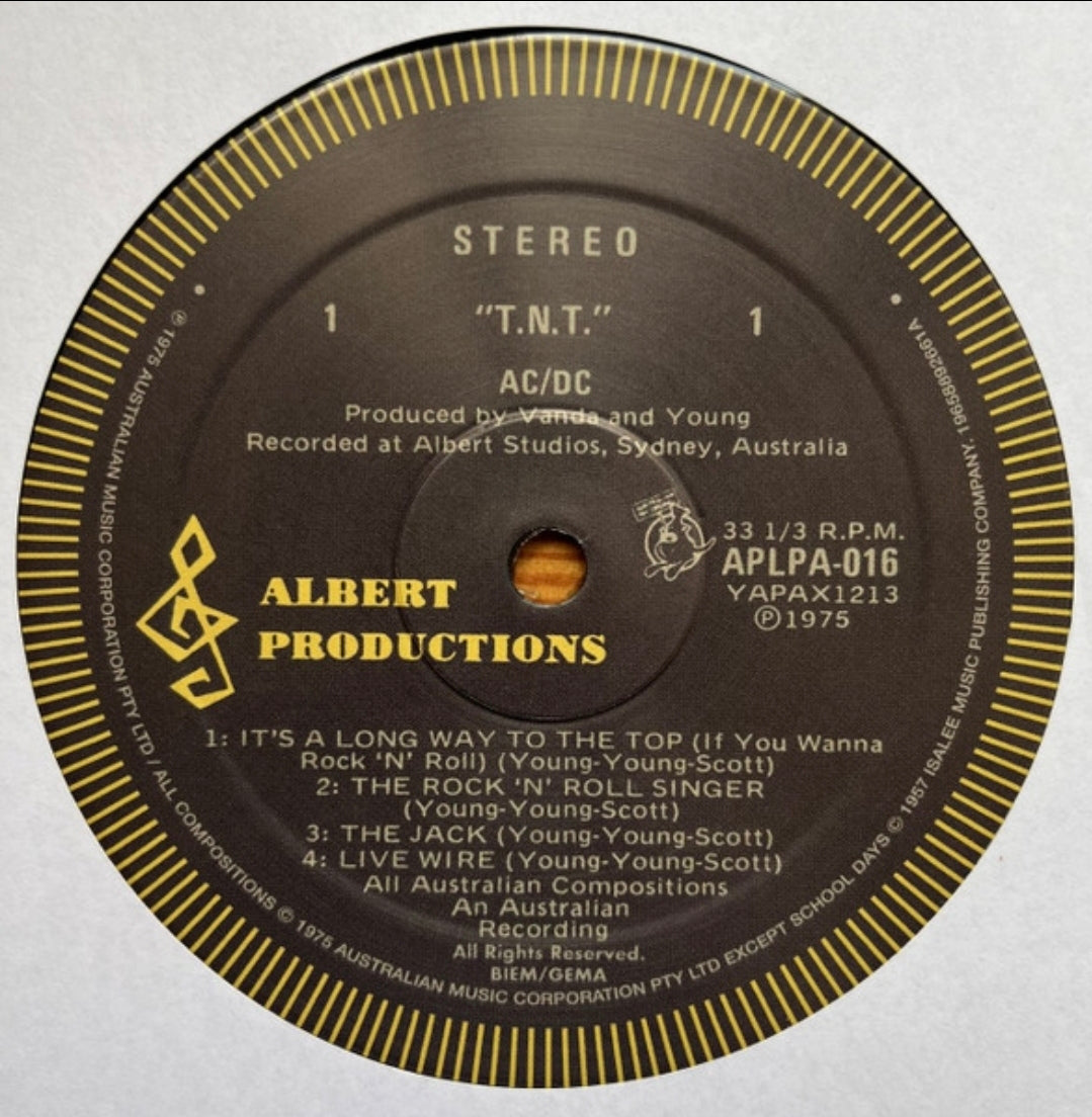 AC/DC - TNT T.N.T (Australian Version - Limited Edition Original Sleeve/ Tracklist) Vinyl Record LP ACDC