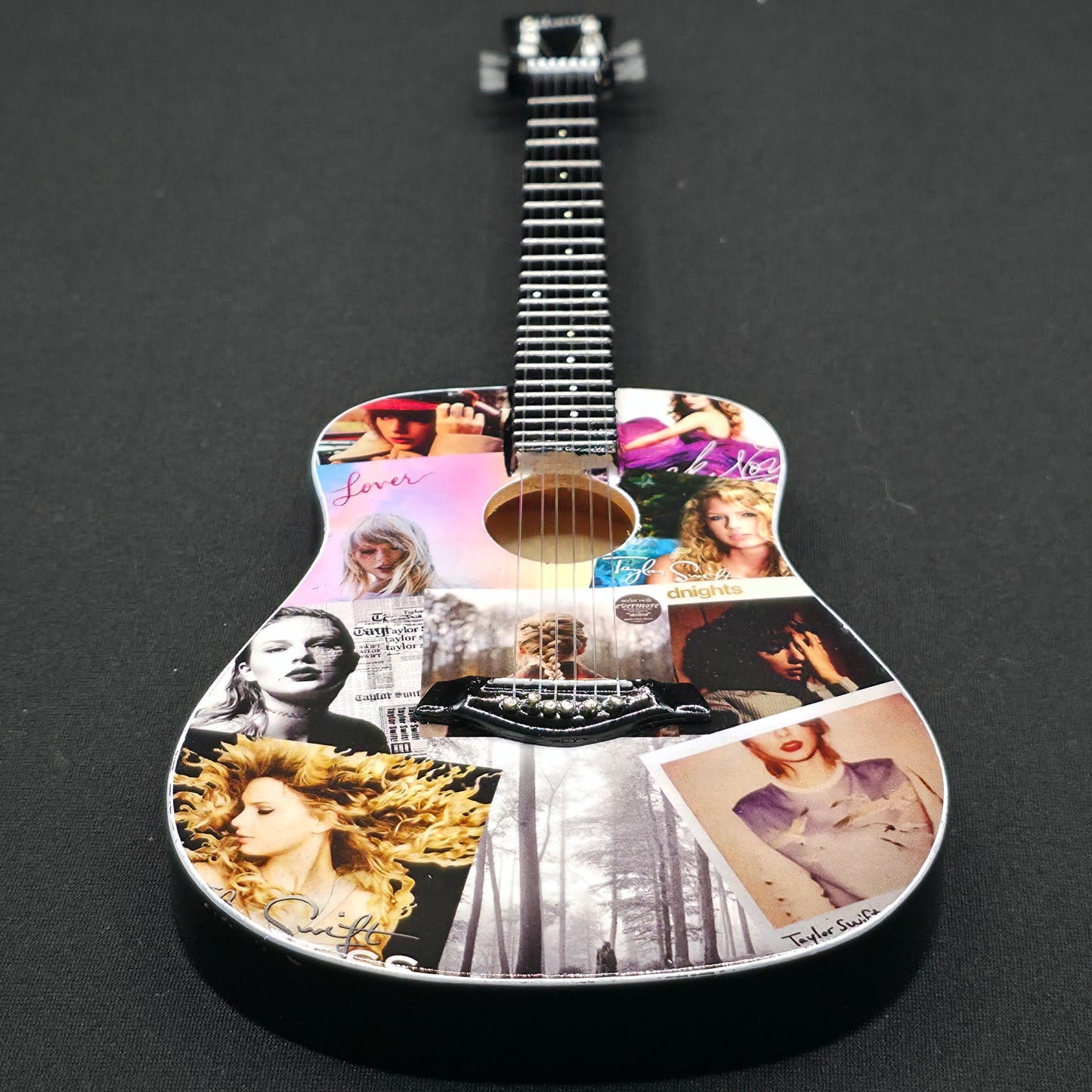 Miniature Guitar - Taylor Swift Album Covers Acoustic Gibson - Model Guitar Inc Stand