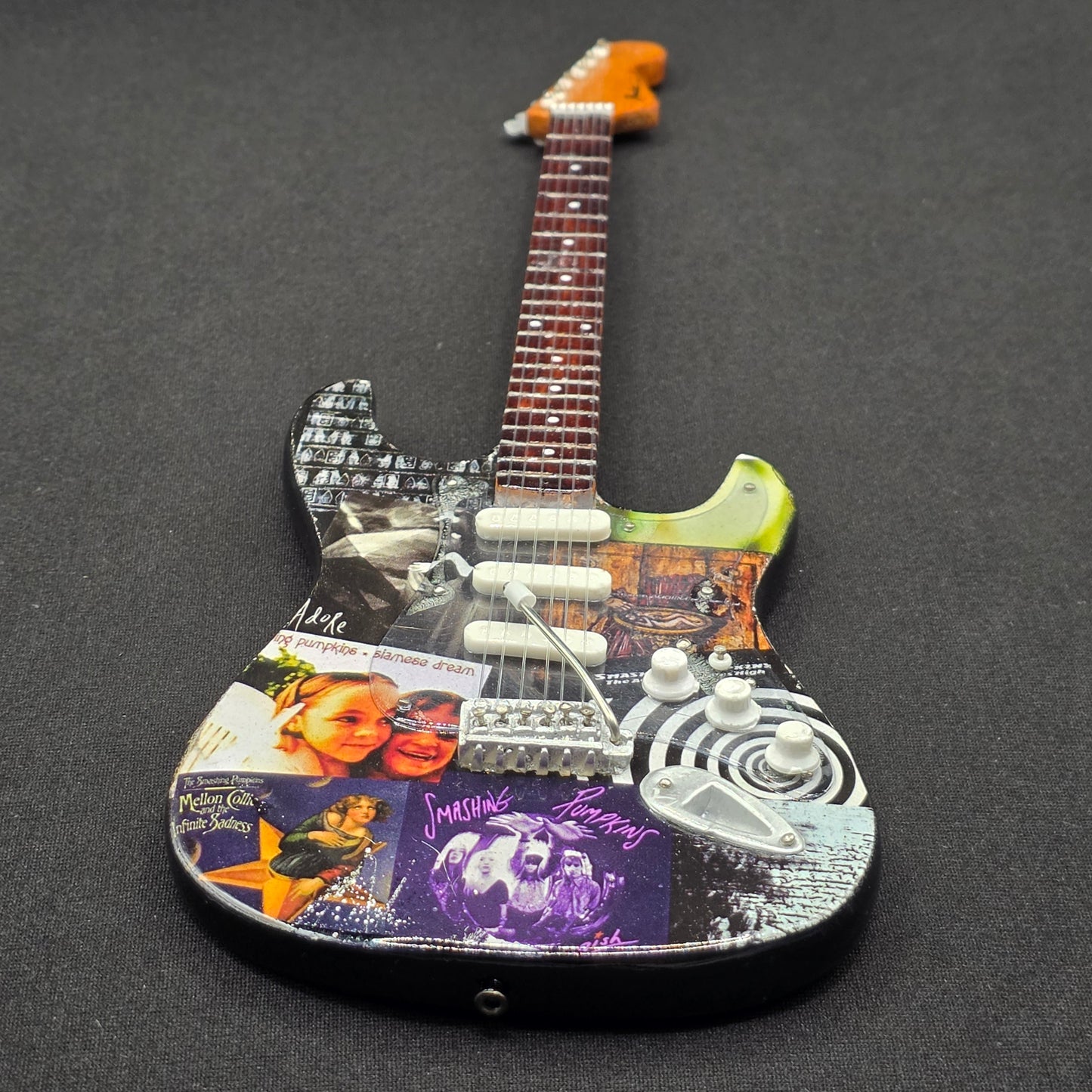 Miniature Guitar - Smashing Pumpkins Album Covers - Model Guitar Inc Stand