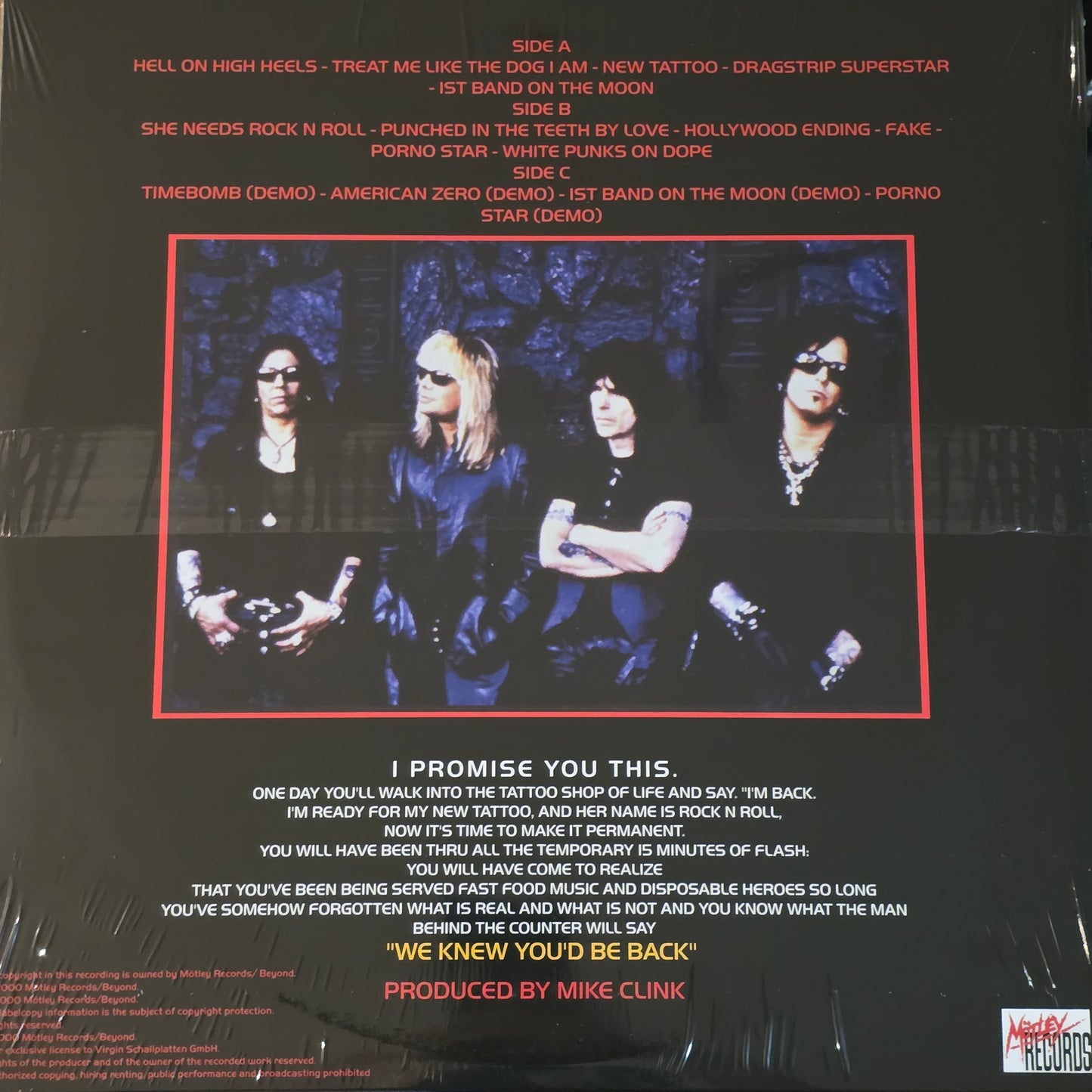 Motley Crue - New Tattoo 2LP Vinyl Record
