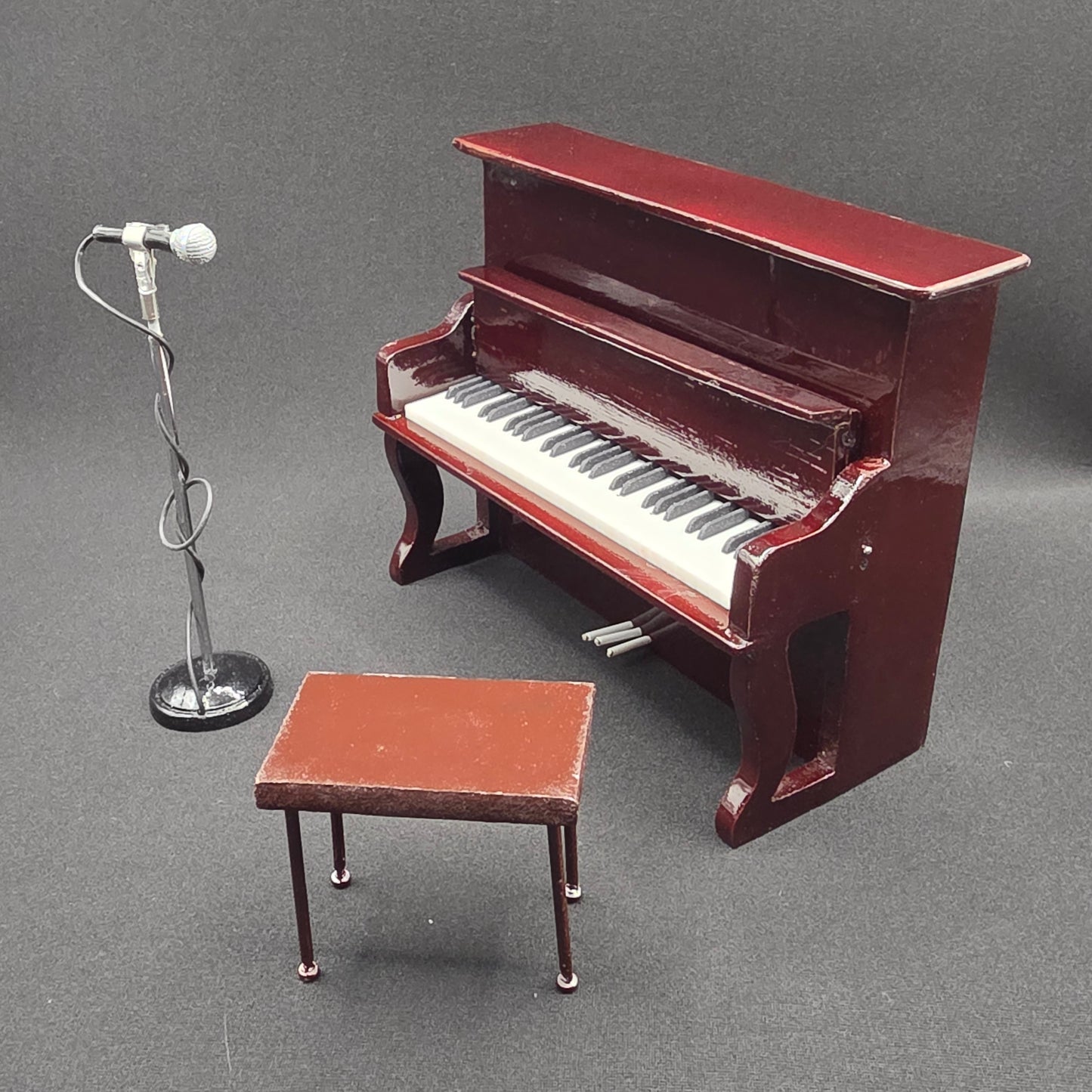 Miniature Piano - Taylor Swift Eras Tour Floral + Stool & Microphone/ Stand