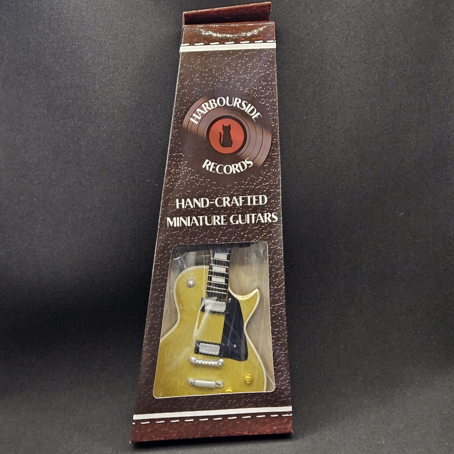 Miniature Guitar - Gibson Les Paul Gold Top - Model Guitar Inc Stand