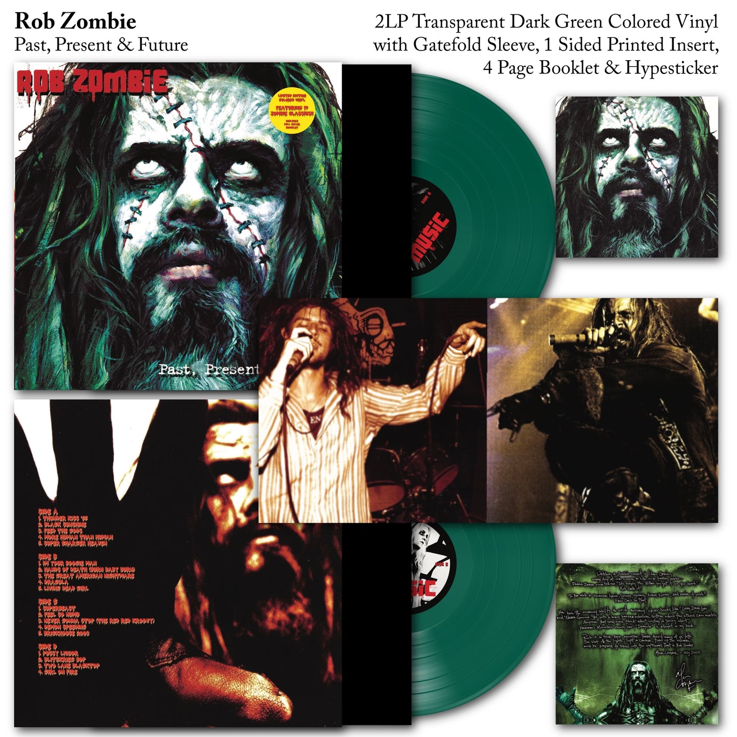 Rob Zombie - Past Present & Future 2LP Vinyl Record Best of Greatest Hits