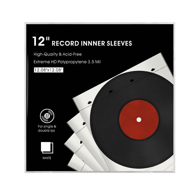 Vinyl Record Inner Sleeves 12" LP Mofi Style Rice Paper Anti Static