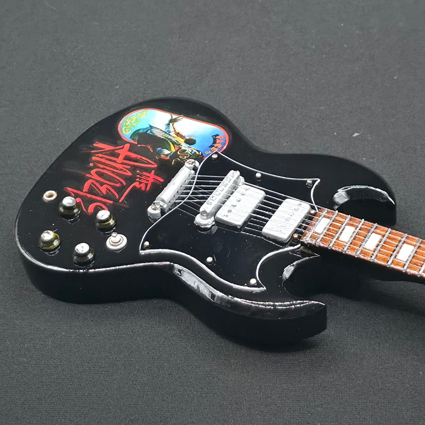 Miniature Guitar - The Angels Gibson SG - Model Guitar Inc Stand