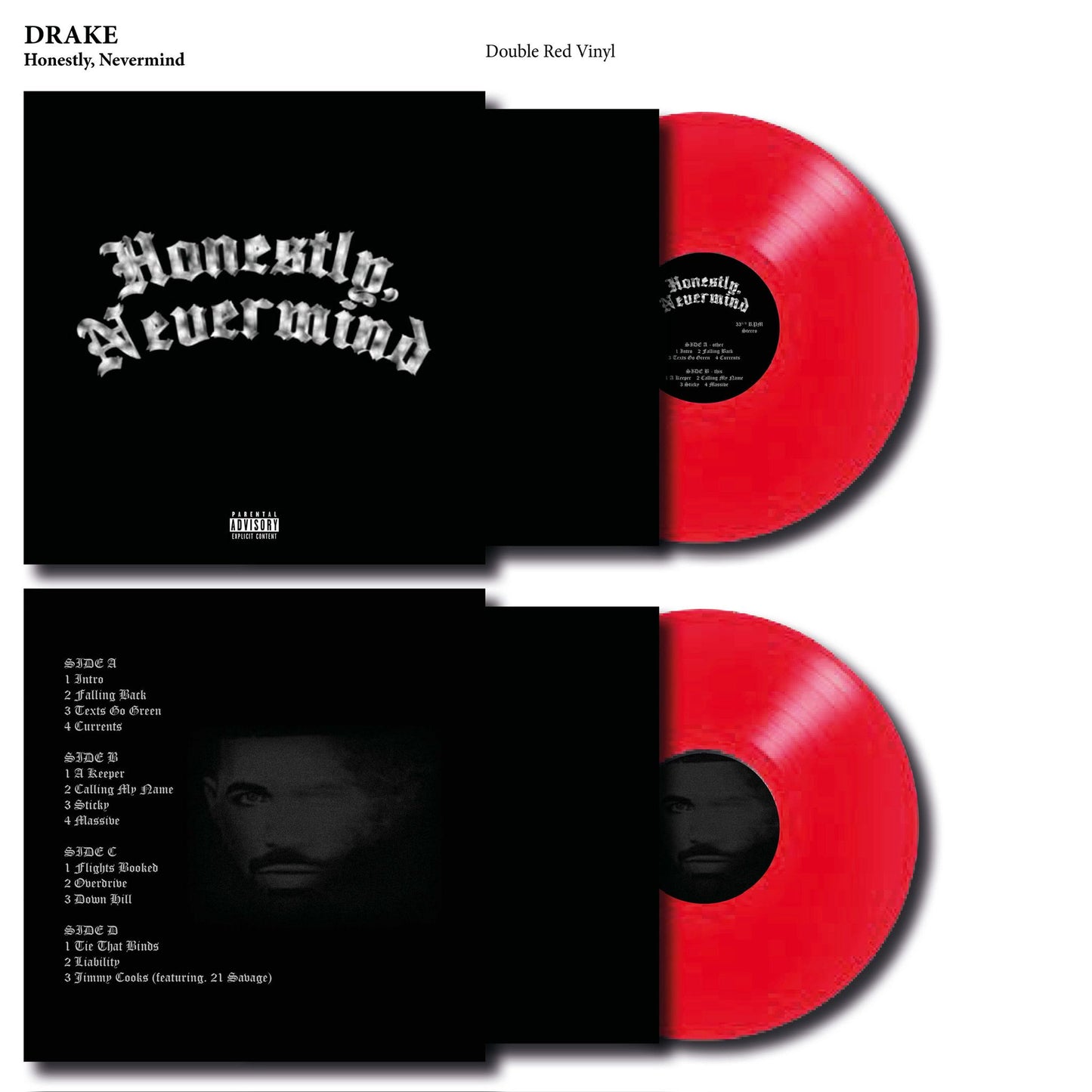 Drake – Honestly, Nevermind "2LP COLOURED VINYL RECORD"