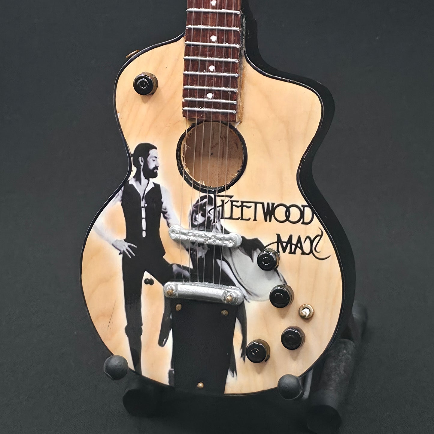 Miniature Guitar - Fleetwood Mac Rumours Acoustic - Model Guitar Inc Stand