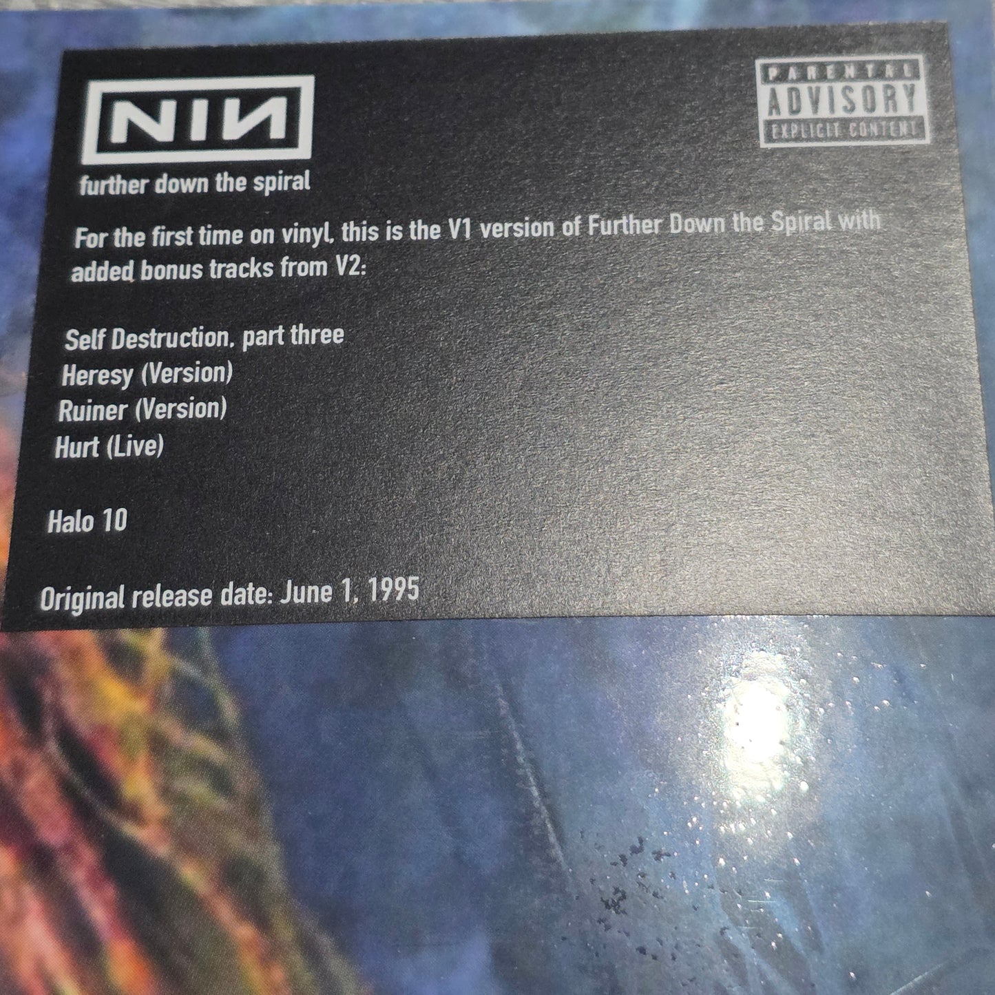 Nine Inch Nails – Further Down The Spiral NIN "2LP COLOURED VINYL RECORD"