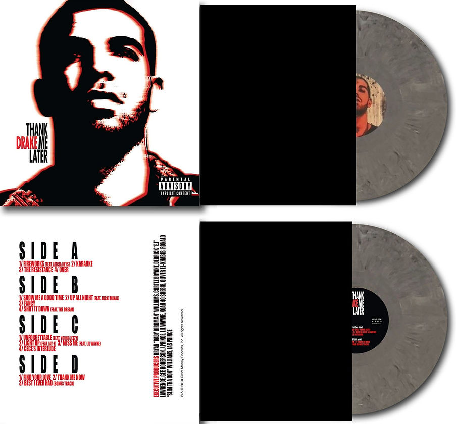 Drake – Thank Me Later "2LP COLOURED VINYL RECORD "