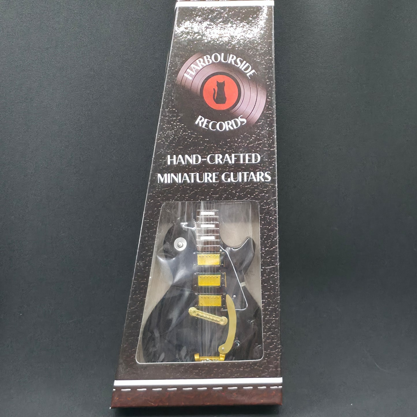 Miniature Guitar - Gibson Les Paul Black Beauty - Model Guitar Inc Stand