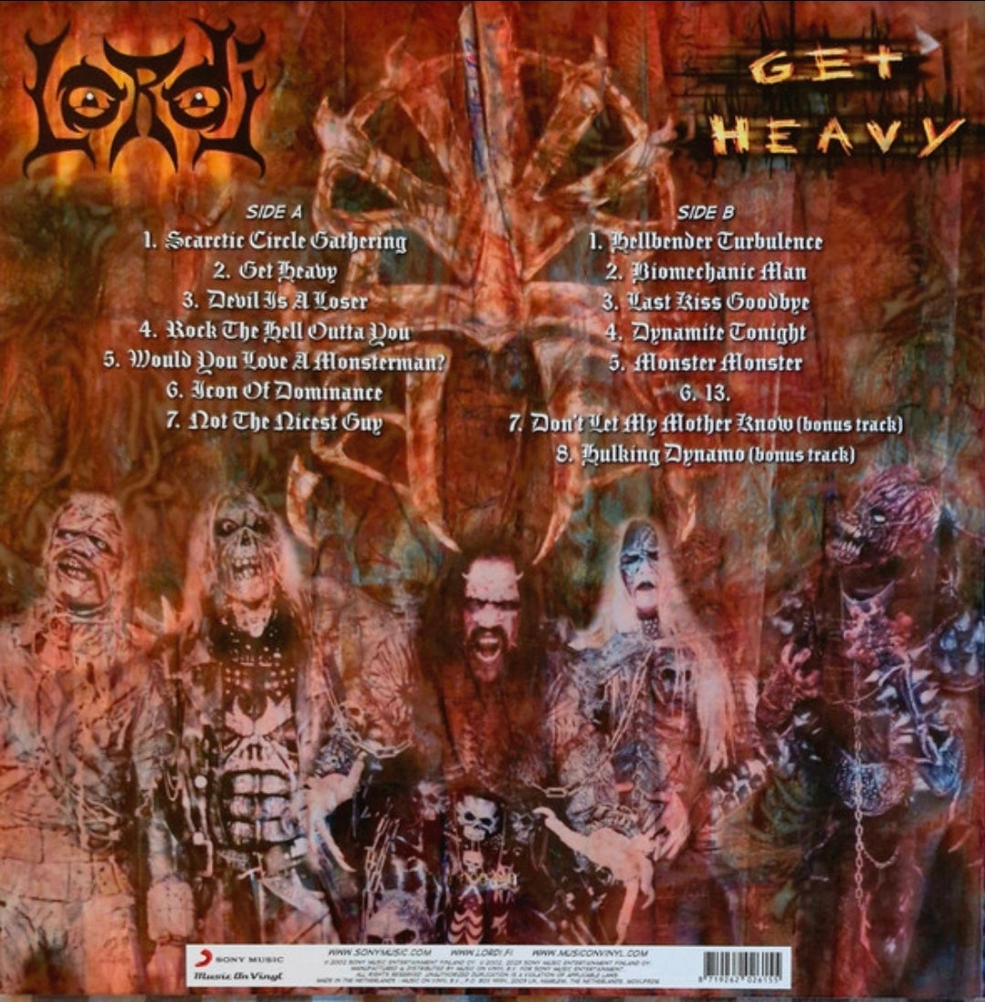 Lordi - Get Heavy (LP, Album, Ltd, RE, Bla) Vinyl Record / LP
