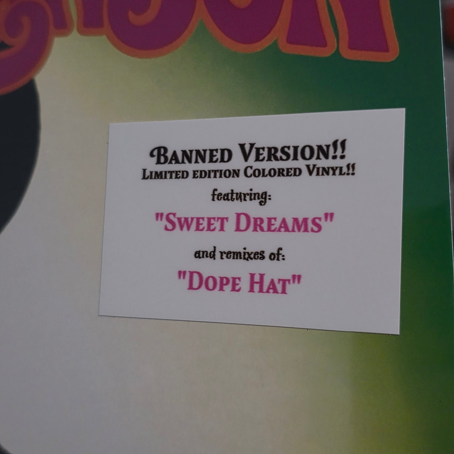 Marilyn Manson - Smells Like Children Vinyl Record LP Banned Uncensored Version