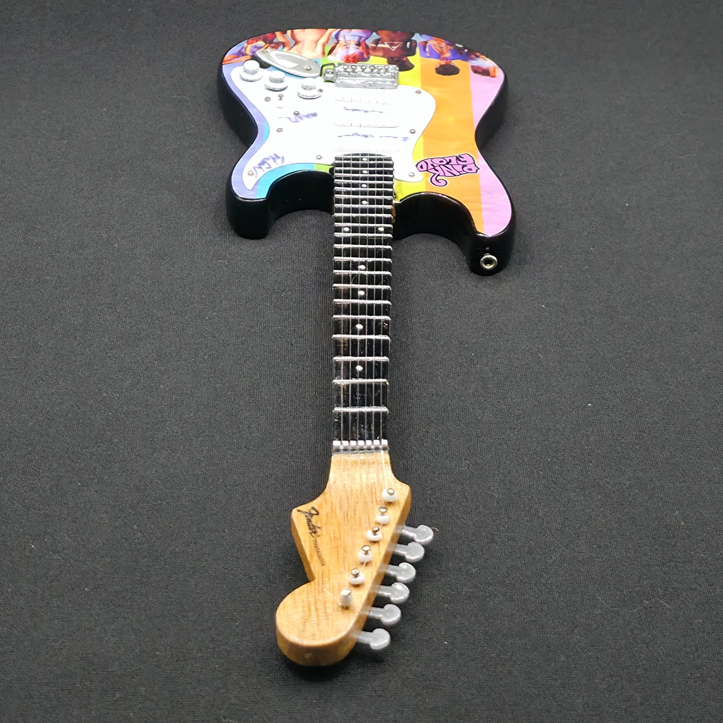 Miniature Guitar - Pink Floyd Stratocaster - Model Guitar Inc Stand